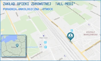 PORADNIA ONKOLOGICZNA - ZAKŁAD OPIEKI ZDROWOTNEJ  "ALL-MEDI" - WARSZAWSKA 11/13,  OTWOCK