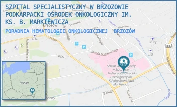 PORADNIA HEMATOLOGII ONKOLOGICZNEJ - SZPITAL SPECJALISTYCZNY W BRZOZOWIE PODKARPACKI OŚRODEK ONKOLOGICZNY IM. KS. B. MARKIEWICZA - UL. KS. J. BIELAWSKIEGO 18,  BRZOZÓW