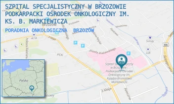 PORADNIA ONKOLOGICZNA - SZPITAL SPECJALISTYCZNY W BRZOZOWIE PODKARPACKI OŚRODEK ONKOLOGICZNY IM. KS. B. MARKIEWICZA - UL. KS. J. BIELAWSKIEGO 18,  BRZOZÓW