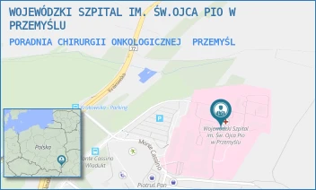 PORADNIA CHIRURGII ONKOLOGICZNEJ - WOJEWÓDZKI SZPITAL IM. ŚW.OJCA PIO W PRZEMYŚLU - UL. MONTE CASSINO 18, PRZEMYŚL