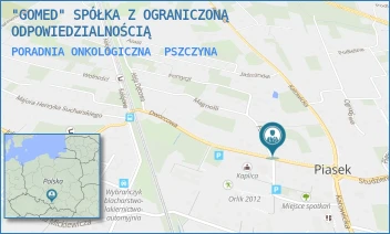 PORADNIA ONKOLOGICZNA - "GOMED" SPÓŁKA Z OGRANICZONĄ ODPOWIEDZIALNOŚCIĄ - UL. DWORCOWA 8,  PSZCZYNA