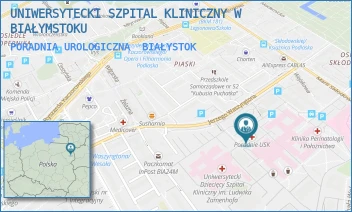 PORADNIA UROLOGICZNA - UNIWERSYTECKI SZPITAL KLINICZNY W BIAŁYMSTOKU - WASZYNGTONA 15A,  BIAŁYSTOK