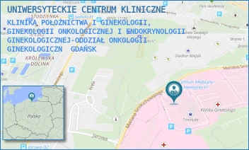 KLINIKA POŁOŻNICTWA I GINEKOLOGII, GINEKOLOGII ONKOLOGICZNEJ I ENDOKRYNOLOGII GINEKOLOGICZNEJ-ODDZIAŁ ONKOLOGII GINEKOLOGICZN - UNIWERSYTECKIE CENTRUM KLINICZNE - MARIANA SMOLUCHOWSKIEGO 17,  GDAŃSK