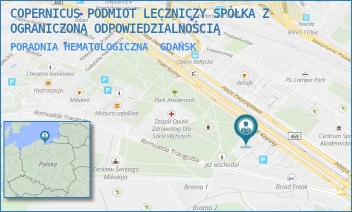 PORADNIA HEMATOLOGICZNA - COPERNICUS PODMIOT LECZNICZY SPÓŁKA Z OGRANICZONĄ ODPOWIEDZIALNOŚCIĄ - AL. ZWYCIĘSTWA 31-32,  GDAŃSK