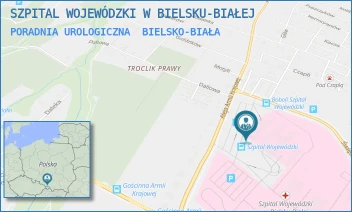 PORADNIA UROLOGICZNA - SZPITAL WOJEWÓDZKI W BIELSKU-BIAŁEJ - UL. AL.ARMII KRAJOWEJ 101,  BIELSKO-BIAŁA