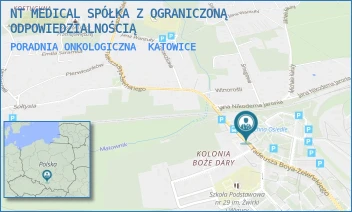 PORADNIA ONKOLOGICZNA - NT MEDICAL SPÓŁKA Z OGRANICZONĄ ODPOWIEDZIALNOŚCIĄ - UL. UL. BOYA ŻELEŃSKIEGO 77,  KATOWICE
