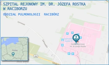 ODDZIAŁ PULMONOLOGII - SZPITAL REJONOWY IM. DR. JÓZEFA ROSTKA W RACIBORZU - UL. GAMOWSKA 3,  RACIBÓRZ