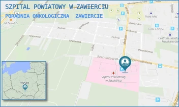 PORADNIA ONKOLOGICZNA - SZPITAL POWIATOWY W ZAWIERCIU - UL. MIODOWA 14,  ZAWIERCIE