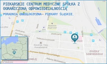 PORADNIA ONKOLOGICZNA - PIEKARSKIE CENTRUM MEDYCZNE SPÓŁKA Z OGRANICZONĄ ODPOWIEDZIALNOŚCIĄ - UL. SZPITALNA 11,  PIEKARY ŚLĄSKIE