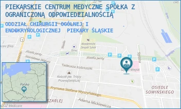 ODDZIAŁ CHIRURGII OGÓLNEJ I ENDOKRYNOLOGICZNEJ - PIEKARSKIE CENTRUM MEDYCZNE SPÓŁKA Z OGRANICZONĄ ODPOWIEDZIALNOŚCIĄ - UL. SZPITALNA 11,  PIEKARY ŚLĄSKIE