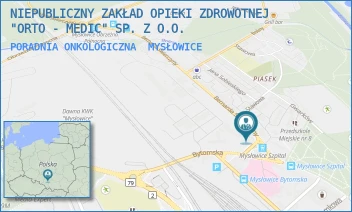 PORADNIA ONKOLOGICZNA - NIEPUBLICZNY ZAKŁAD OPIEKI ZDROWOTNEJ "ORTO - MEDIC" SP. Z O.O. - UL. ŚWIERCZYNY 1,  MYSŁOWICE