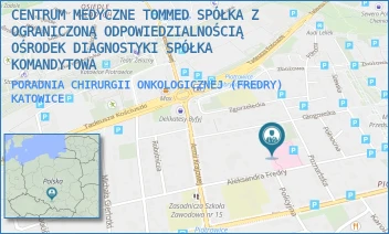 PORADNIA CHIRURGII ONKOLOGICZNEJ (FREDRY) - CENTRUM MEDYCZNE TOMMED SPÓŁKA Z OGRANICZONĄ ODPOWIEDZIALNOŚCIĄ OŚRODEK DIAGNOSTYKI SPÓŁKA KOMANDYTOWA - UL. ALEKSANDRA FREDRY 22,  KATOWICE