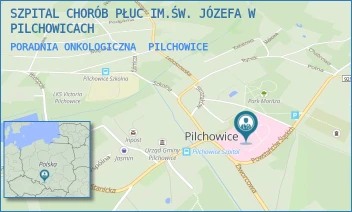 PORADNIA ONKOLOGICZNA - SZPITAL CHORÓB PŁUC IM.ŚW. JÓZEFA W PILCHOWICACH - UL. DWORCOWA 31,  PILCHOWICE