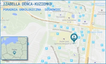 PORADNIA ONKOLOGICZNA - IZABELLA DEŃCA-KUZIEMKO - UL. STEFANA KISIELEWSKIEGO 2,  SOSNOWIEC