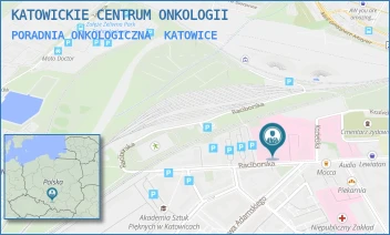 PORADNIA ONKOLOGICZNA - KATOWICKIE CENTRUM ONKOLOGII - UL. RACIBORSKA 27,  KATOWICE