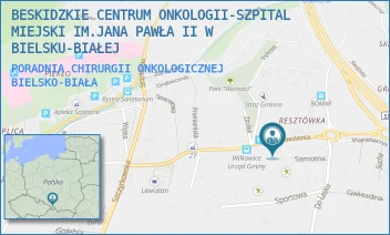 PORADNIA CHIRURGII ONKOLOGICZNEJ - BESKIDZKIE CENTRUM ONKOLOGII-SZPITAL MIEJSKI IM.JANA PAWŁA II W BIELSKU-BIAŁEJ - UL. WYZWOLENIA 18,  BIELSKO-BIAŁA