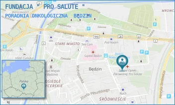 PORADNIA ONKOLOGICZNA - FUNDACJA " PRO SALUTE " - UL. SĄCZEWSKIEGO 27,  BĘDZIN