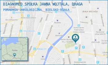 PORADNIA ONKOLOGICZNA - DIAGNOMED ZDROWIE SPÓŁKA Z OGRANICZONĄ ODPOWIEDZIALNOŚCIĄ - UL. KOMOROWICKA 23,  BIELSKO-BIAŁA
