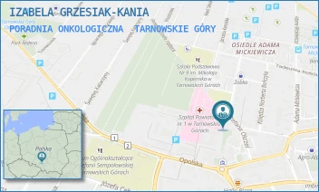 PORADNIA ONKOLOGICZNA - IZABELA GRZESIAK-KANIA - UL. STEFANA OKRZEI 1,  TARNOWSKIE GÓRY