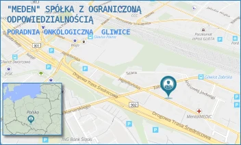 PORADNIA ONKOLOGICZNA - "MEDEN" SPÓŁKA Z OGRANICZONĄ ODPOWIEDZIALNOŚCIĄ - UL. ZABRSKA 6,  GLIWICE