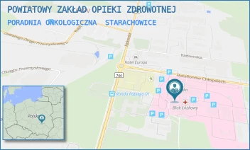 PORADNIA ONKOLOGICZNA - POWIATOWY ZAKŁAD OPIEKI ZDROWOTNEJ - BATALIONÓW CHŁOPSKICH 6,  STARACHOWICE