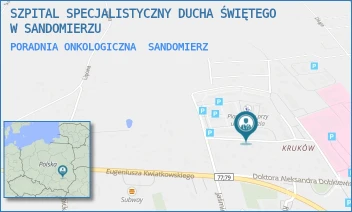 PORADNIA ONKOLOGICZNA - SZPITAL SPECJALISTYCZNY DUCHA ŚWIĘTEGO W SANDOMIERZU - SCHINZLA 13,  SANDOMIERZ