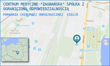 PORADNIA CHIRURGII ONKOLOGICZNEJ - CENTRUM MEDYCZNE "ZAGNAŃSKA" SPÓŁKA Z OGRANICZONĄ ODPOWIEDZIALNOŚCIĄ - ZAGNAŃSKA 77,  KIELCE