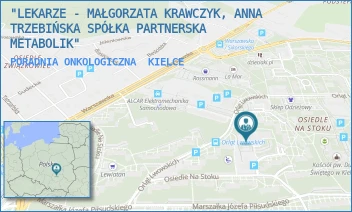 PORADNIA ONKOLOGICZNA - METABOLIK SPÓŁKA Z OGRANICZONĄ ODPOWIEDZIALNOŚCIĄ - OS. NA STOKU 63A,  KIELCE