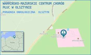 PORADNIA ONKOLOGICZNA - WARMIŃSKO-MAZURSKIE CENTRUM CHORÓB PŁUC W OLSZTYNIE - JAGIELLOŃSKA 78,  OLSZTYN