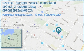 PORADNIA ONKOLOGICZNA - SZPITAL ŚREDZKI SERCA JEZUSOWEGO SPÓŁKA Z OGRANICZONĄ ODPOWIEDZIALNOŚCIĄ - ŻWIRKI I WIGURY 10,  ŚRODA WIELKOPOLSKA