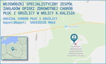 ODDZIAŁ CHORÓB PŁUC I GRUŹLICY "B" - WOJEWÓDZKI SPECJALISTYCZNY ZESPÓŁ ZAKŁADÓW OPIEKI ZDROWOTNEJ CHORÓB PŁUC I GRUŹLICY W WOLICY - WOLICA 113,  GODZIESZE MAŁE
