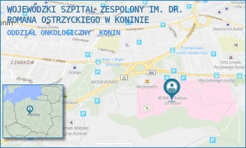 ODDZIAŁ ONKOLOGICZNY - WOJEWÓDZKI SZPITAL ZESPOLONY IM. DR. ROMANA OSTRZYCKIEGO W KONINIE - KARDYNAŁA S. WYSZYŃSKIEGO 1,  KONIN