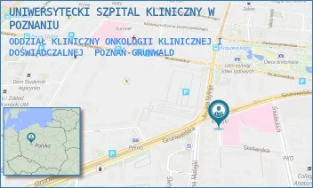 ODDZIAŁ KLINICZNY ONKOLOGII KLINICZNEJ I DOŚWIADCZALNEJ - UNIWERSYTECKI SZPITAL KLINICZNY W POZNANIU - GRUNWALDZKA 16/18,  POZNAŃ-GRUNWALD