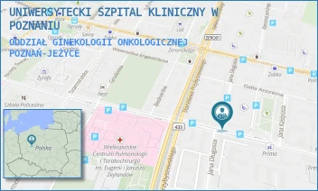 ODDZIAŁ GINEKOLOGII ONKOLOGICZNEJ - UNIWERSYTECKI SZPITAL KLINICZNY W POZNANIU - AUGUSTYNA SZAMARZEWSKIEGO 84,  POZNAŃ-JEŻYCE