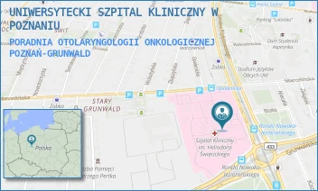 PORADNIA OTOLARYNGOLOGII ONKOLOGICZNEJ - UNIWERSYTECKI SZPITAL KLINICZNY W POZNANIU - PRZYBYSZEWSKIEGO 49,  POZNAŃ-GRUNWALD