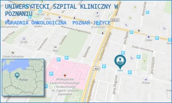 PORADNIA ONKOLOGICZNA - UNIWERSYTECKI SZPITAL KLINICZNY W POZNANIU - AUGUSTYNA SZAMARZEWSKIEGO 84,  POZNAŃ-JEŻYCE