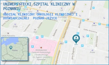 ODDZIAŁ KLINICZNY ONKOLOGII KLINICZNEJ I DOŚWIADCZALNEJ - UNIWERSYTECKI SZPITAL KLINICZNY W POZNANIU - AUGUSTYNA SZAMARZEWSKIEGO 84,  POZNAŃ-JEŻYCE