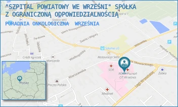 PORADNIA ONKOLOGICZNA - "SZPITAL POWIATOWY WE WRZEŚNI" SPÓŁKA Z OGRANICZONĄ ODPOWIEDZIALNOŚCIĄ - SŁOWACKIEGO 2,  WRZEŚNIA