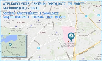 ODDZIAŁ RADIOTERAPII I ONKOLOGII GINEKOLOGICZNEJ - WIELKOPOLSKIE CENTRUM ONKOLOGII IM.MARII SKŁODOWSKIEJ-CURIE - GARBARY 15,  POZNAŃ-STARE MIASTO
