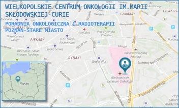 PORADNIA ONKOLOGICZNA I RADIOTERAPII - WIELKOPOLSKIE CENTRUM ONKOLOGII IM.MARII SKŁODOWSKIEJ-CURIE - GARBARY 15,  POZNAŃ-STARE MIASTO