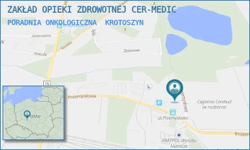 PORADNIA ONKOLOGICZNA - ZAKŁAD OPIEKI ZDROWOTNEJ CER-MEDIC - PRZEMYSŁOWA 21,  KROTOSZYN