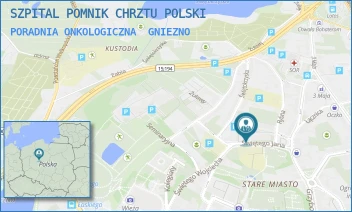 PORADNIA ONKOLOGICZNA - SZPITAL POMNIK CHRZTU POLSKI - ŚW. JANA 9,  GNIEZNO