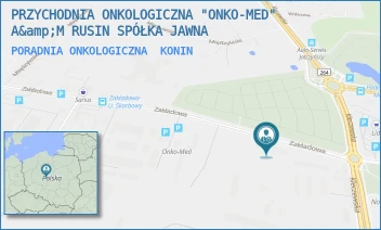 PORADNIA ONKOLOGICZNA - PRZYCHODNIA ONKOLOGICZNA "ONKO-MED" A&amp;M RUSIN SPÓŁKA JAWNA - ZAKŁADOWA 5E,  KONIN