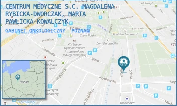 GABINET ONKOLOGICZNY - CENTRUM MEDYCZNE S.C. MAGDALENA RYBICKA-DWORCZAK, MARTA PAWLICKA-KOWALCZYK - SOKOŁA 38,  POZNAŃ
