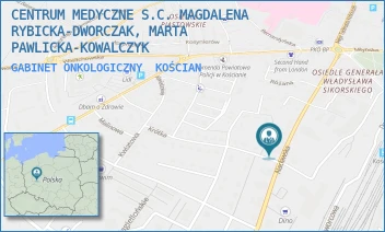 GABINET ONKOLOGICZNY - CENTRUM MEDYCZNE S.C. MAGDALENA RYBICKA-DWORCZAK, MARTA PAWLICKA-KOWALCZYK - NACŁAWSKA 15,  KOŚCIAN