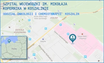 ODDZIAŁ ONKOLOGII I CHEMIOTERAPII - SZPITAL WOJEWÓDZKI IM. MIKOŁAJA KOPERNIKA W KOSZALINIE - CHAŁUBIŃSKIEGO 7,  KOSZALIN