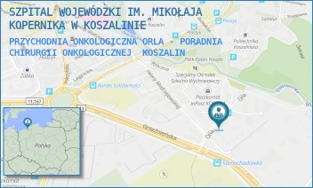 PRZYCHODNIA ONKOLOGICZNA ORLA - PORADNIA CHIRURGII ONKOLOGICZNEJ - SZPITAL WOJEWÓDZKI IM. MIKOŁAJA KOPERNIKA W KOSZALINIE - ORLA 2,  KOSZALIN