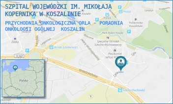 PRZYCHODNIA ONKOLOGICZNA ORLA - PORADNIA ONKOLOGII OGÓLNEJ - SZPITAL WOJEWÓDZKI IM. MIKOŁAJA KOPERNIKA W KOSZALINIE - ORLA 2,  KOSZALIN