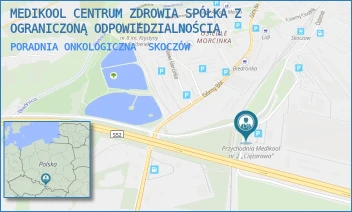 PORADNIA ONKOLOGICZNA - MEDIKOOL CENTRUM ZDROWIA SPÓŁKA Z OGRANICZONĄ ODPOWIEDZIALNOŚCIĄ - UL. CIĘŻAROWA 54,  SKOCZÓW