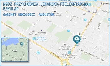 GABINET ONKOLOGII - NZOZ PRZYCHODNIA LEKARSKO-PIELĘGNIARSKA ESKULAP - WOJSKA POLSKIEGO 51,  AUGUSTÓW